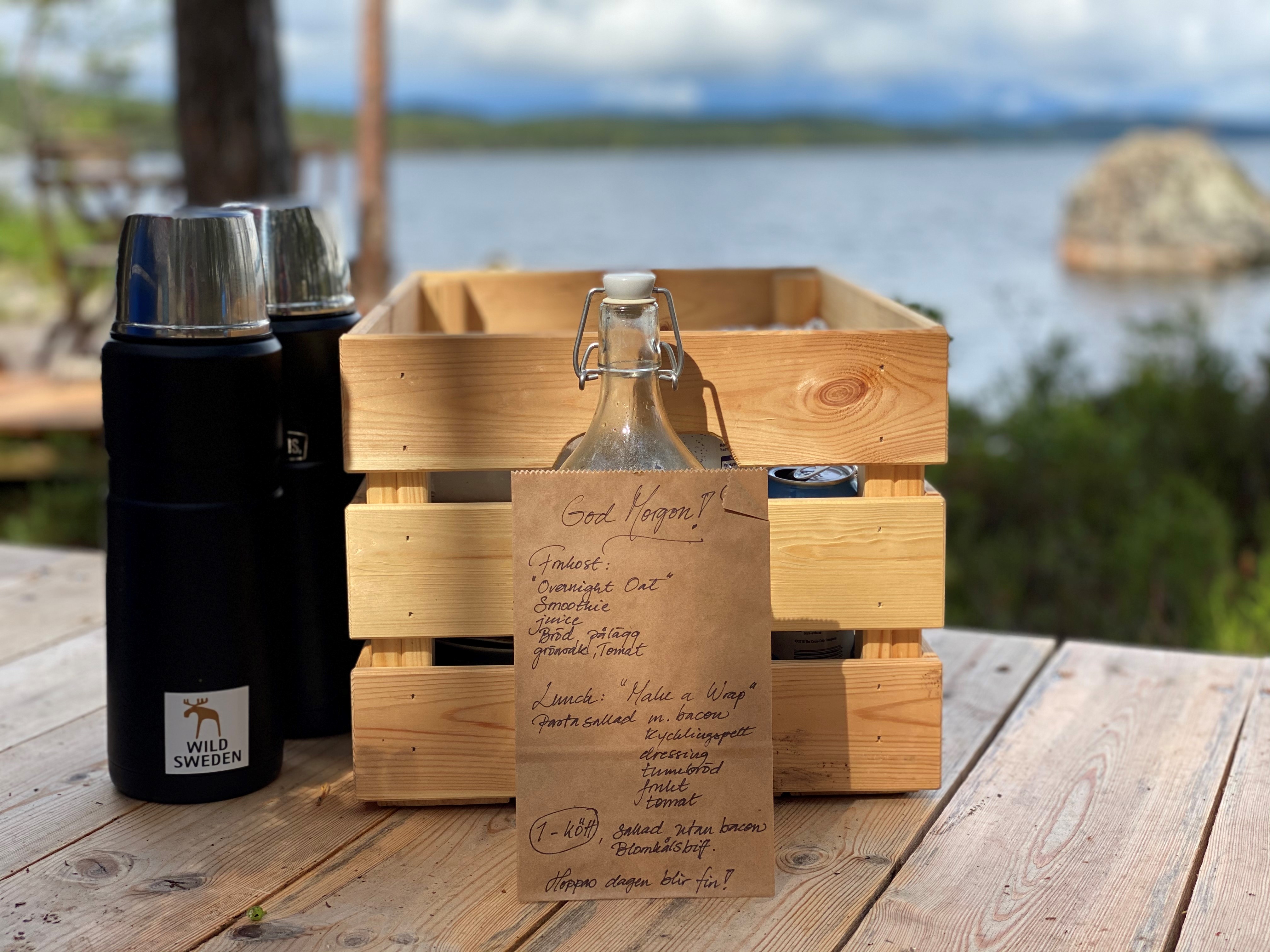 Frukost på brygga i Korså.