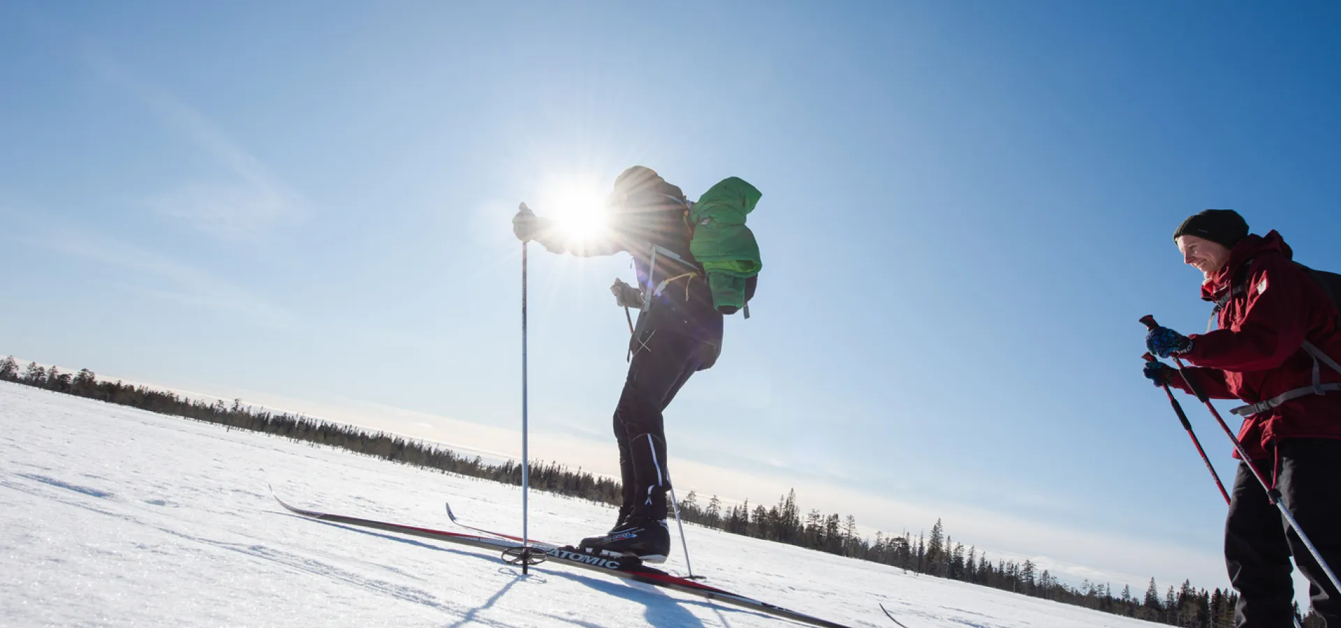 Vårskidåkning på Koppången utanför Orsa.