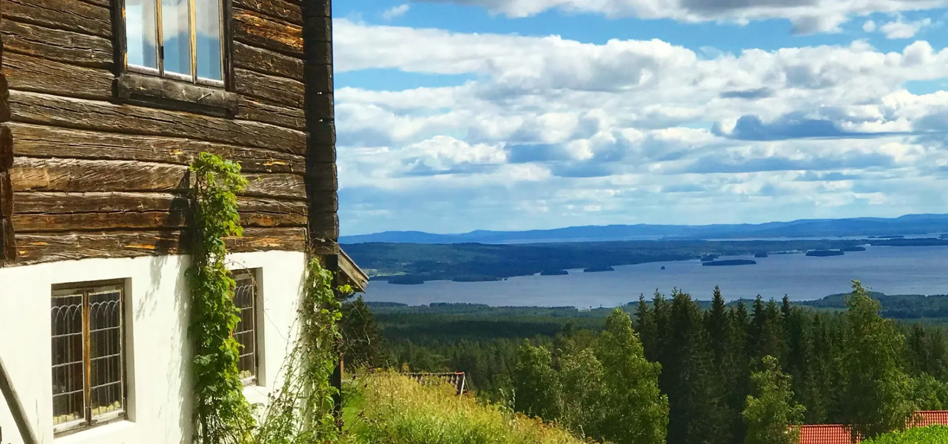 Vy över Siljan från Orsabyn Fryksås.