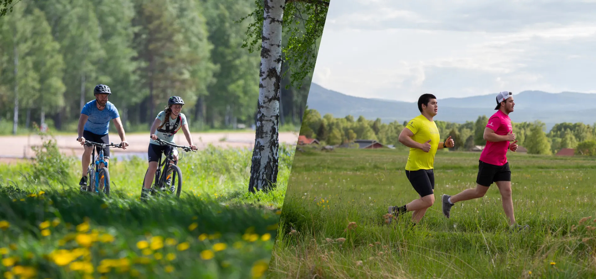 Cyklister och löpare genomför Hemmavasan.