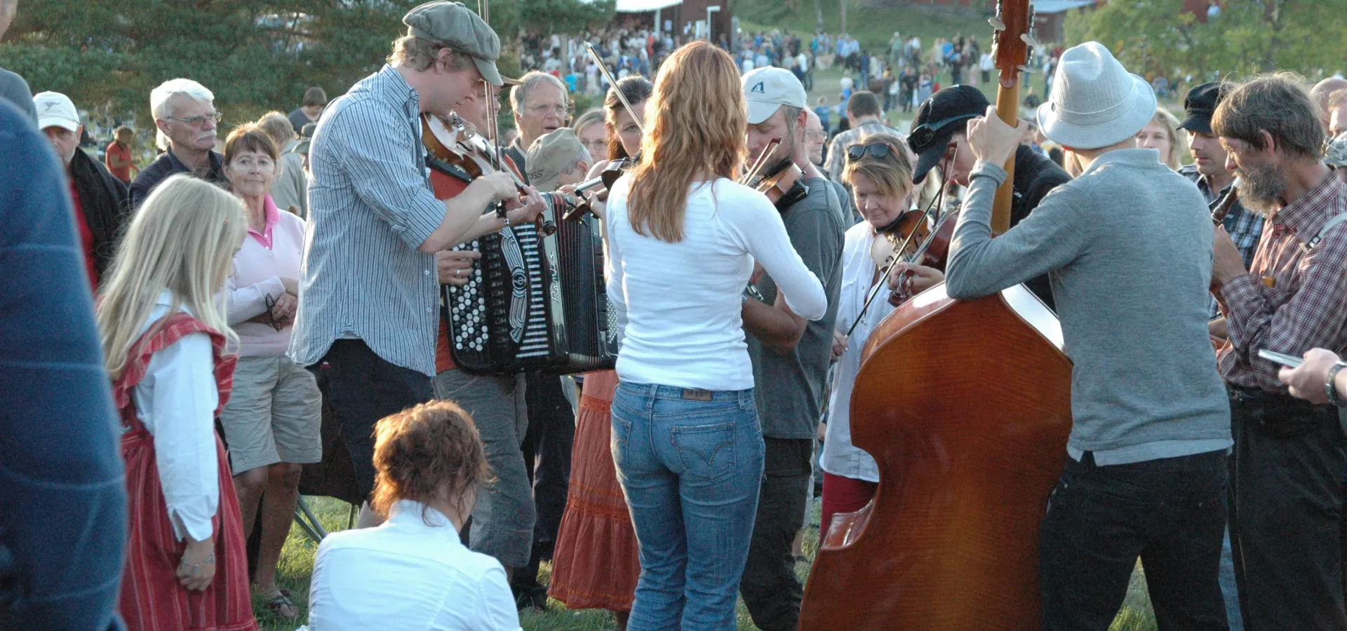 Folkmassa på Bingsjöstämman.