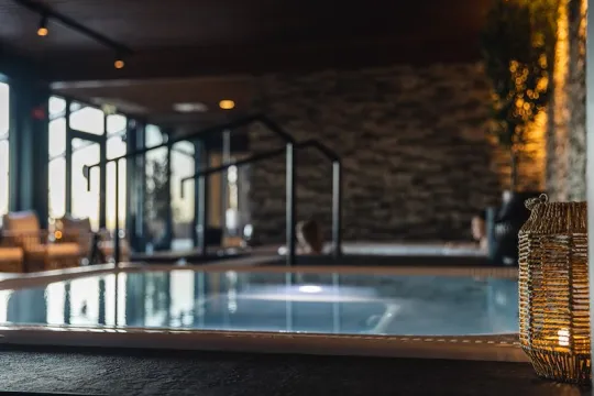 Två jacuzzis på Spa i Tällberg.