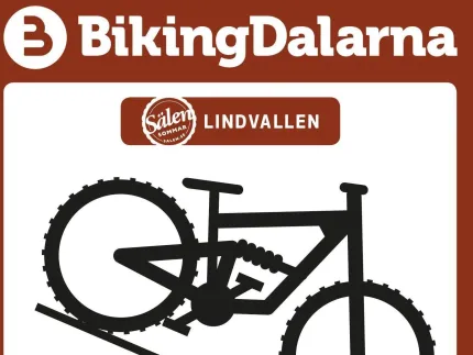 Biking Dalarna skylt.