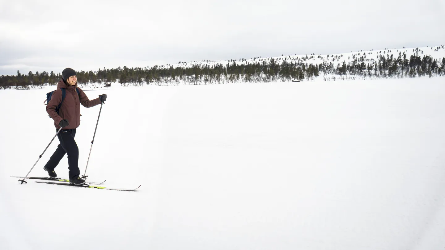 Längdskidåkare i Dalafjällen.