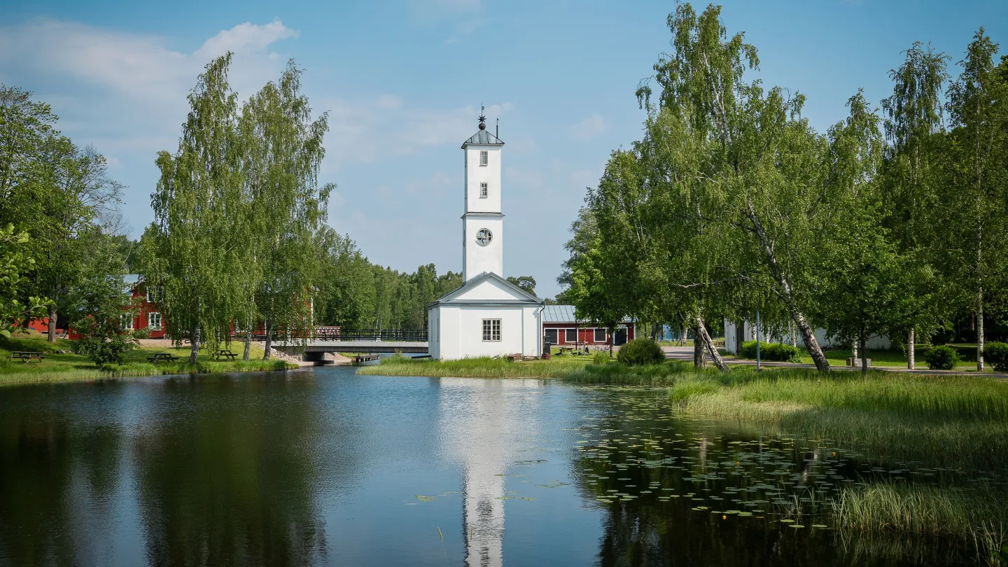 Vy över vatten i Stjärnsund.